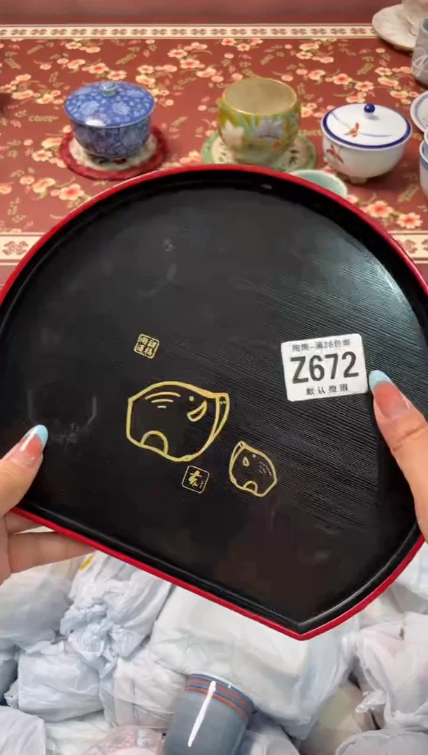 瓷片耳***海瓷器瓷器Z672