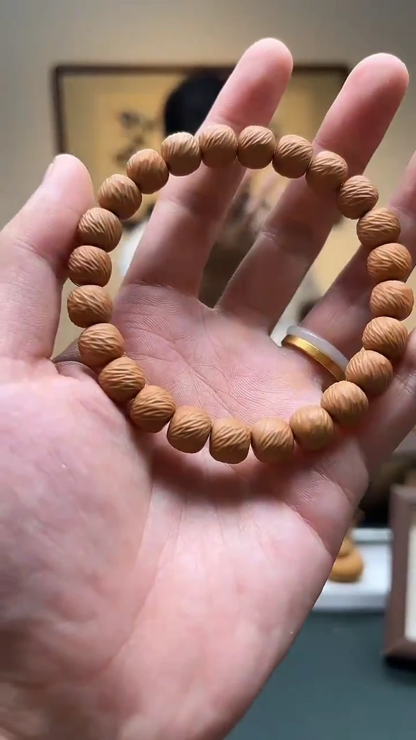 猴头核桃手串10mm左右云锦猴头单圈