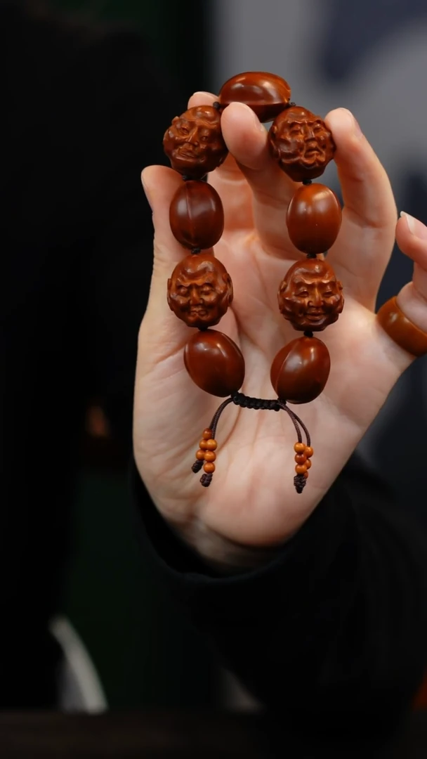 手串/手链橄榄核真雨 铁核喜怒哀乐