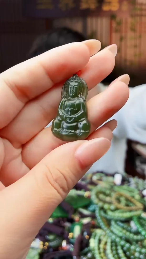 颈饰未镶嵌和田玉拍一发一多样性发货