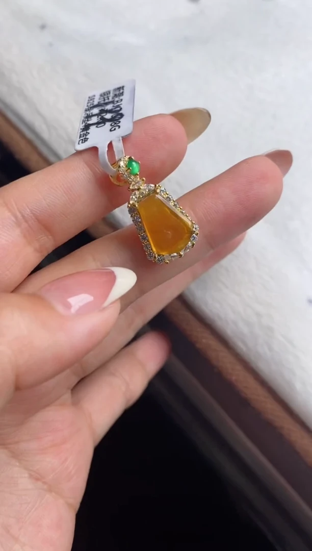 银S925镶嵌戒指翡翠天然A货翡翠