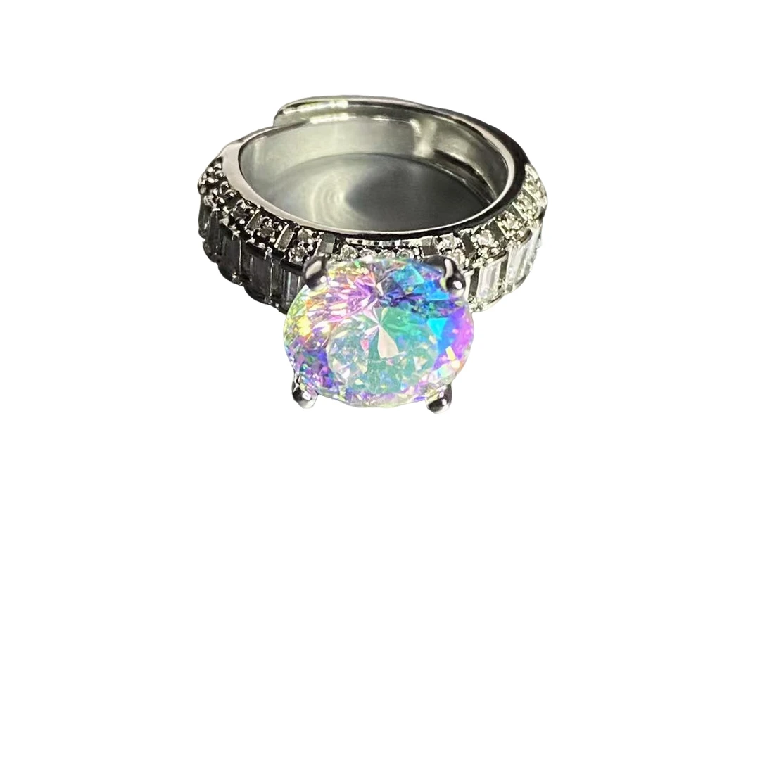 非金属珐琅戒指 气质轻奢时尚百搭简约精致戒指Zwd117001