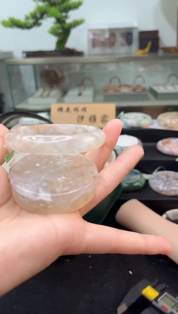 未镶嵌手镯石英质玉60圈口（赠品镯心）6034