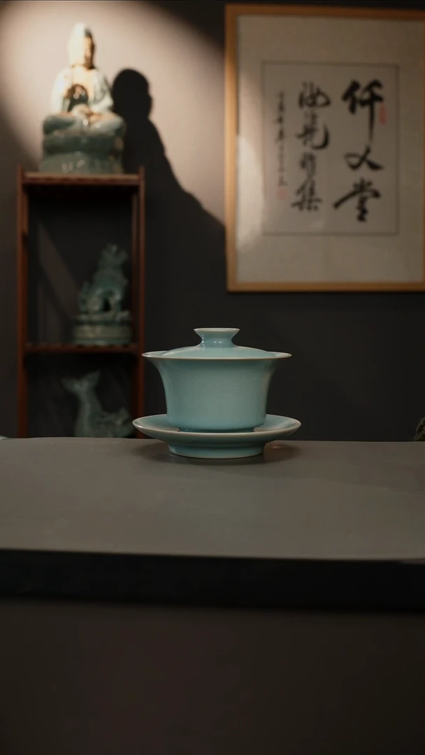 【闪购商品】杯仿古釉原矿    马蹄三才