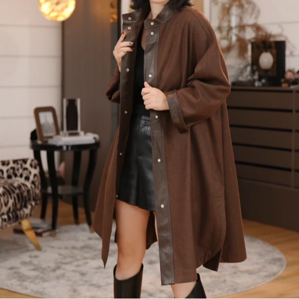 “蝶舞轻衣”轻奢简约时髦大气女士外套风衣/0118