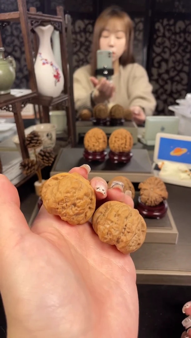 【闪购商品】文玩核桃把件蛤蟆头40尺-6