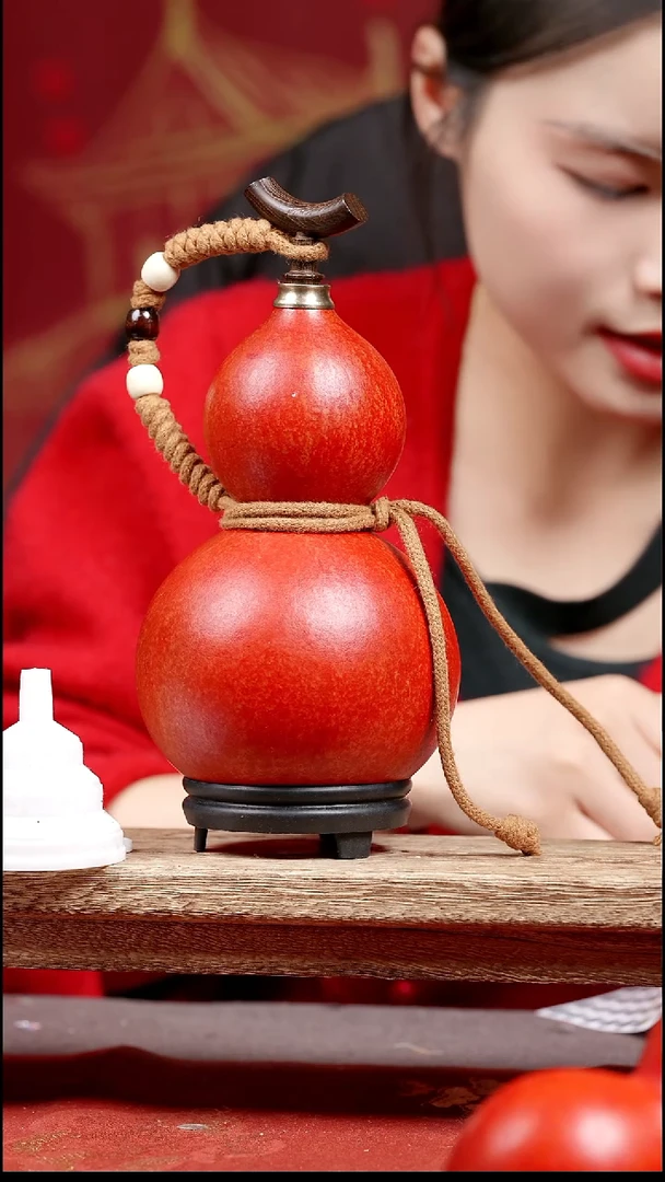 741号纯手工制作天然大漆真葫芦【不包全品介意慎拍】
