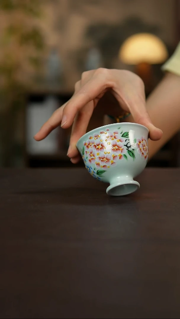 杯景德镇陶瓷杯碗柴烧多人