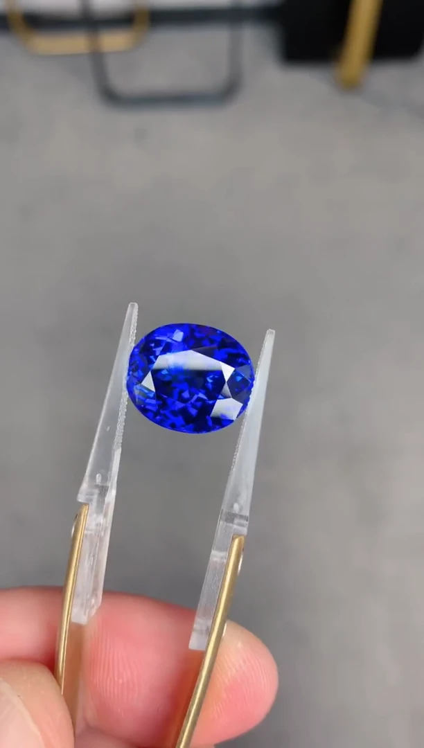 未镶嵌裸石坦桑石13ct 坦桑石 定制