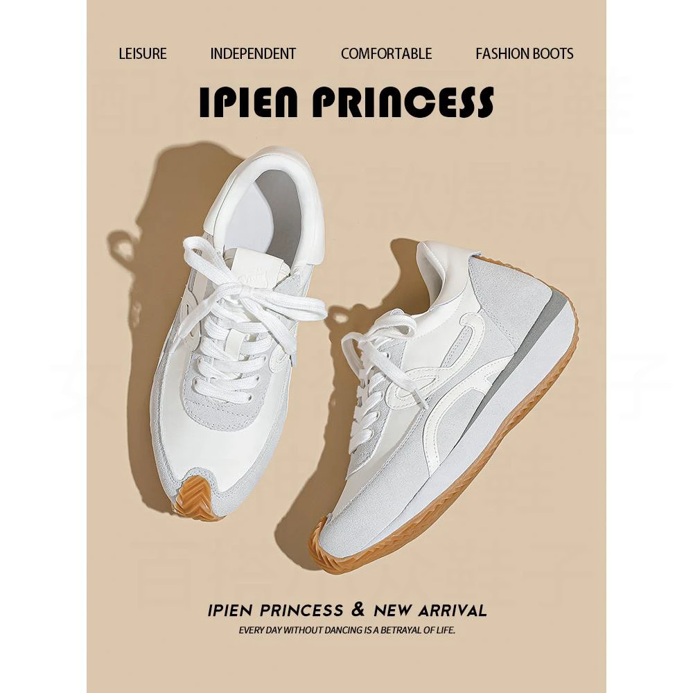 透气轻便德训鞋女2025春夏季新款内增高舒适阿甘鞋厚底运动休闲鞋