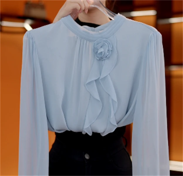 2025新款原版正品法式优雅气质重磅衬衫长袖高端设计感上衣JA107