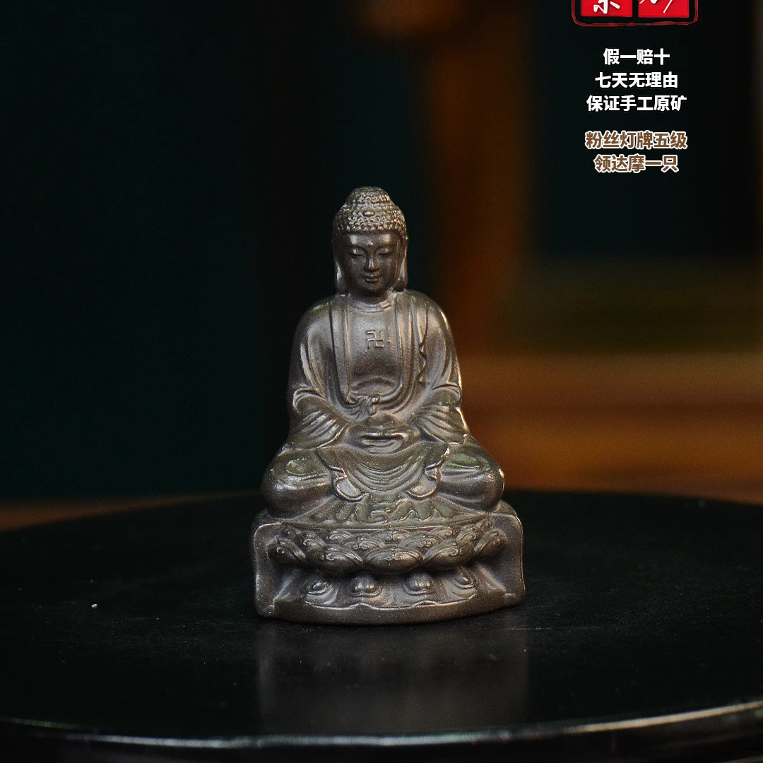 宜兴紫砂 黑如来