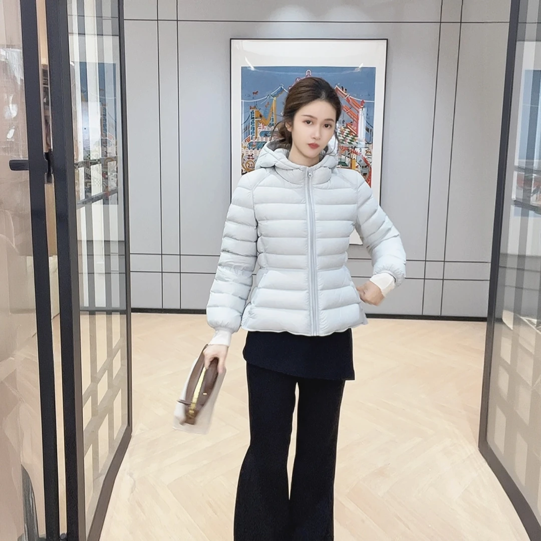 ZLeays林小允-暖冬-连帽修身排骨羽绒服XMXY696