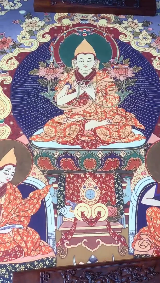 卷轴画86宗喀巴大师