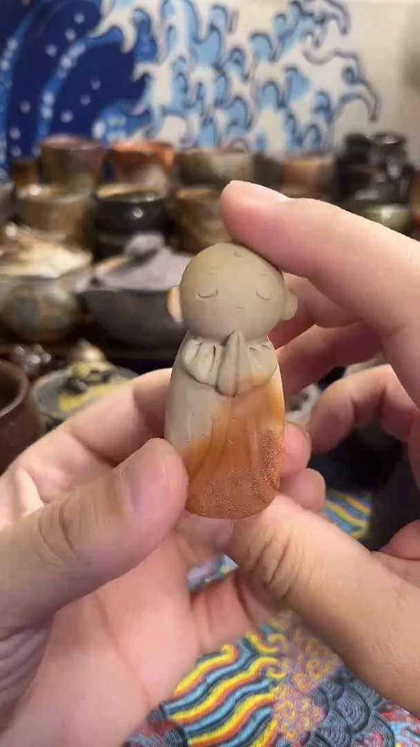 和尚日式备前烧茶具茶周边