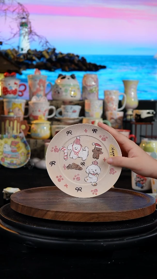陶瓷便携款手工手绘景德镇陶瓷