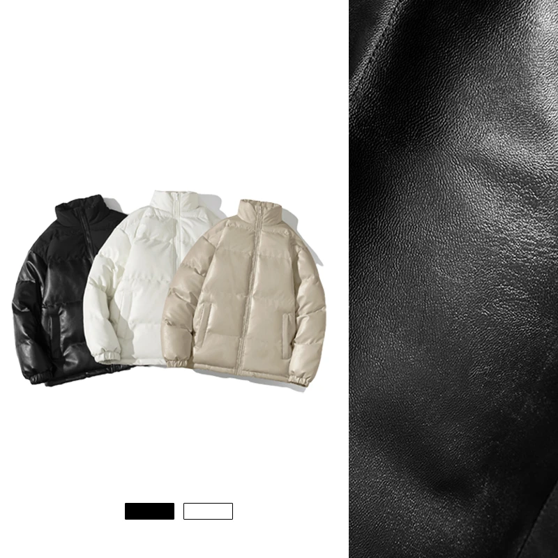 冬季皮棉衣立领保暖加厚男女同款休闲百搭棉服外套989