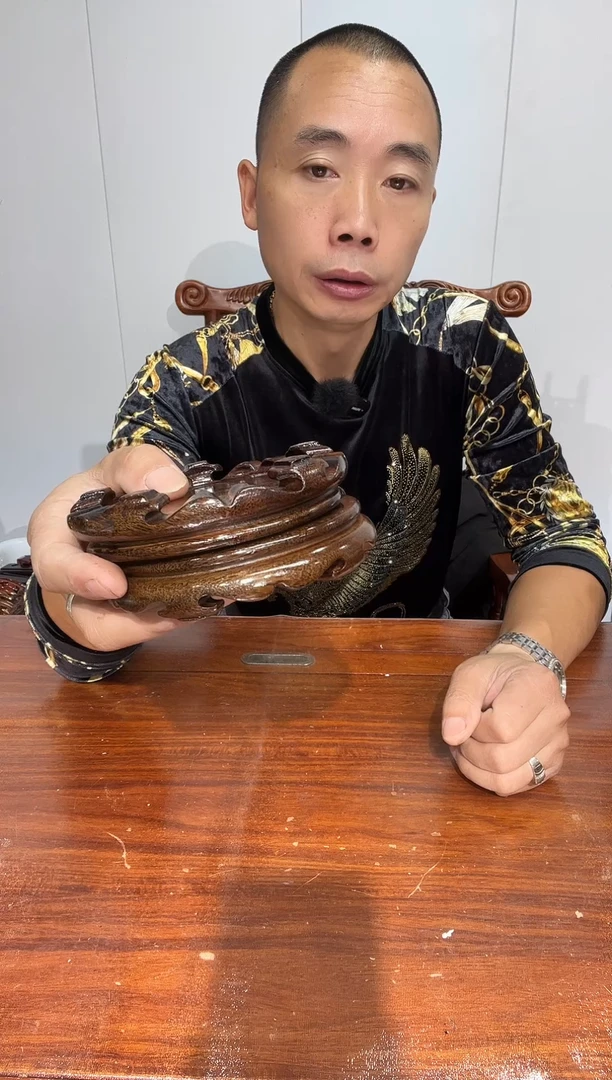 木舍****得买一送一非花整木黑圆11*12*2.6