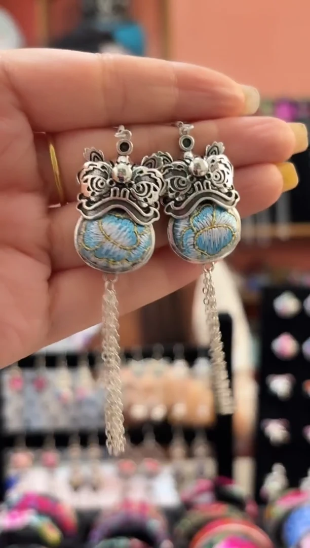 织绣艺枝独绣老绣饰品201