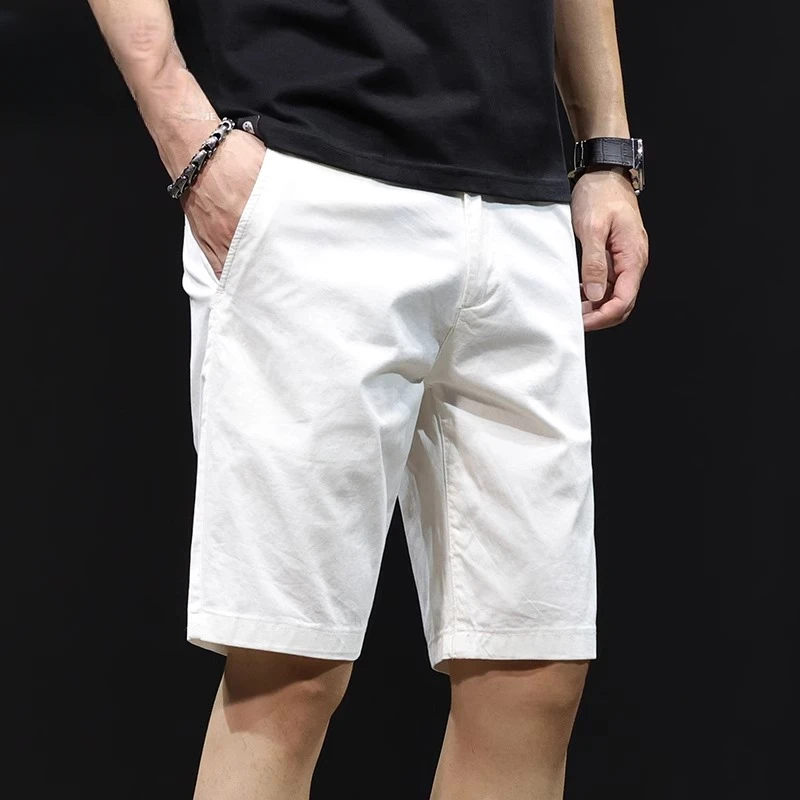 夏季新款短裤男士重磅美式潮牌宽松简约直筒运动休闲痞帅五分裤子
