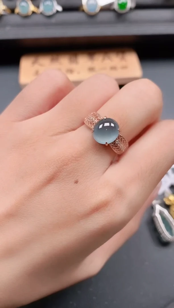 银S925镶嵌戒指翡翠1111