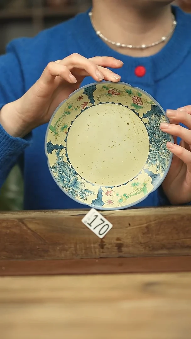 设计师手作款  青花蝶恋花壶承！！