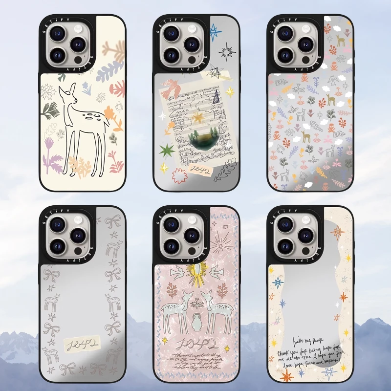 【欧阳娜娜贝母款】联名适用iPhone16Pro苹果15Promax壳12镜面潮牌