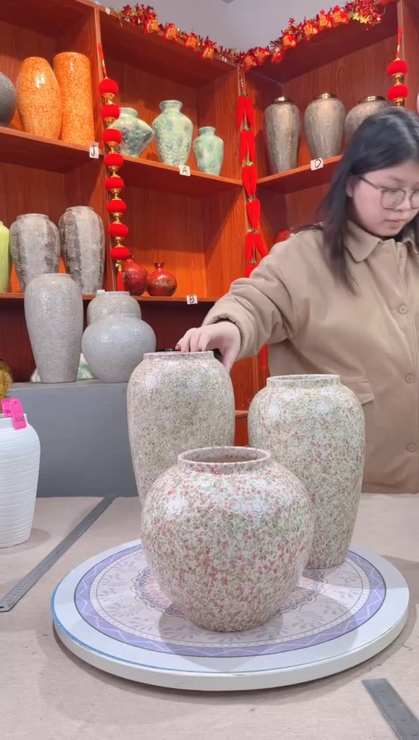 【闪购商品】瓶绿野仙踪 三件套  陶瓷花瓶 无花