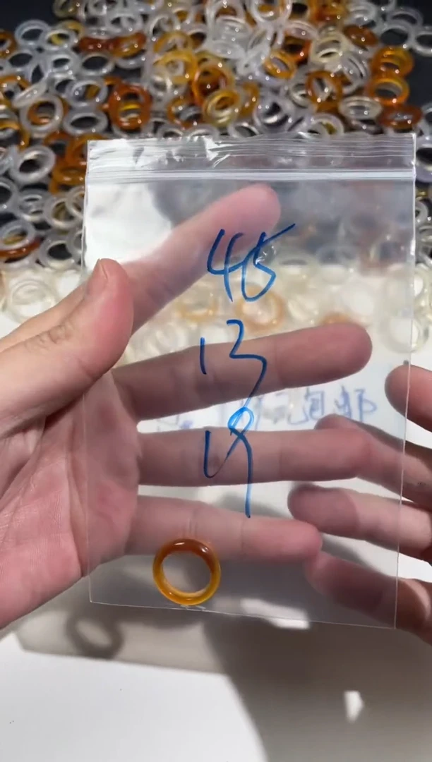 【闪购商品】玛瑙/玉髓戒圈未镶嵌45