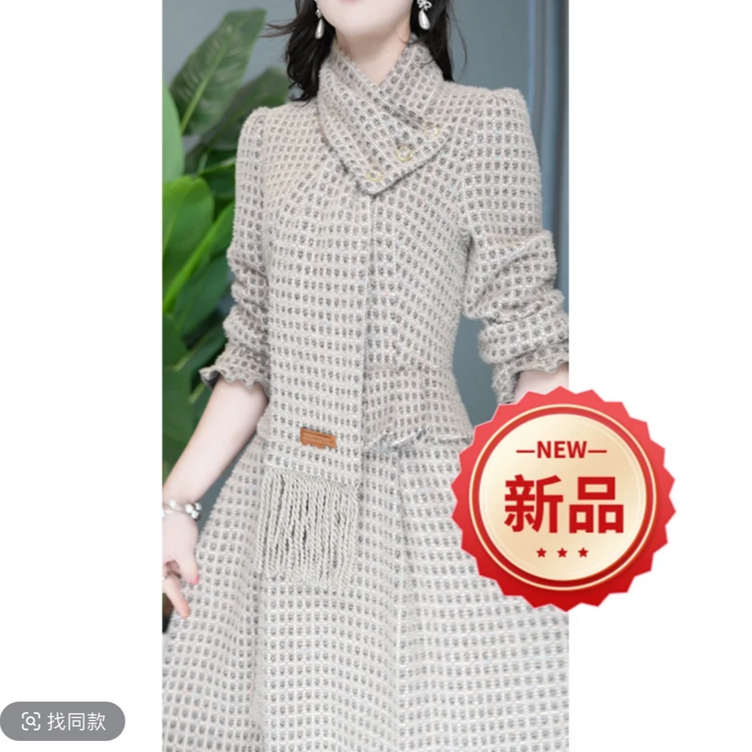 【连衣裙】洋气气质时尚长袖连衣裙M-5XL