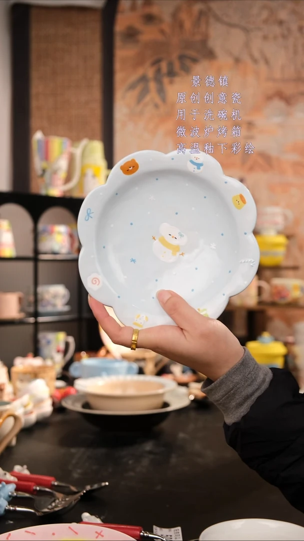 摆件陶旺的可以手工手绘设计师款