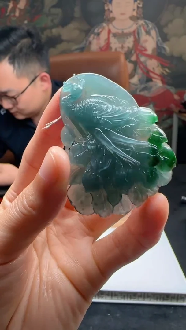 【闪购商品】定制翡翠未镶嵌L-@@QJXC120117