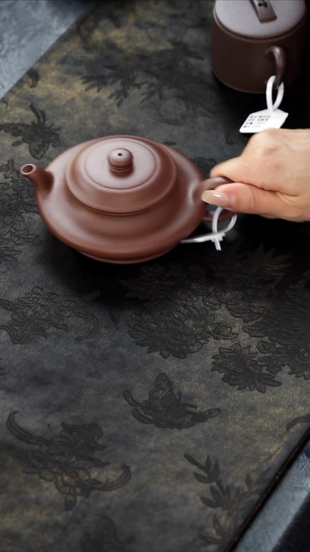 茶壶紫砂虚扁天青200cc