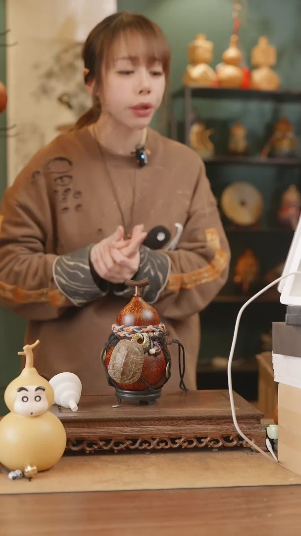 【闪购商品】296号精品天然大漆工艺防渗内胆酒葫芦~