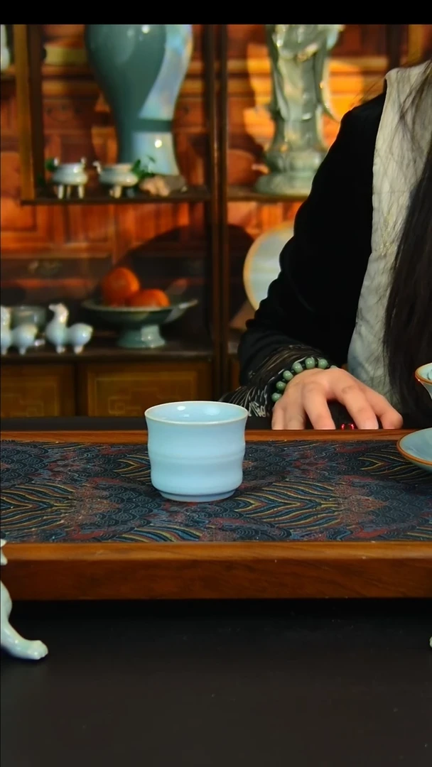 瓷片原矿汝瓷福利单杯
