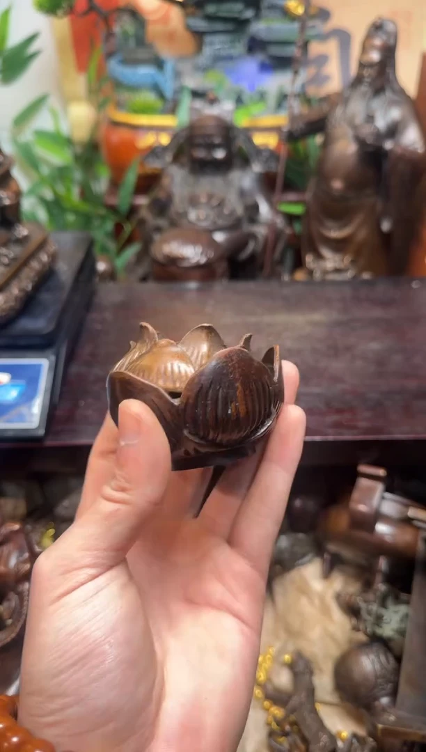 买铜就来旺铜杂货铺！（莲花台小香薰炉）