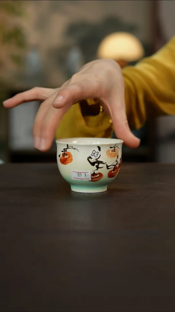 杯景德镇陶瓷杯碗柴烧多人