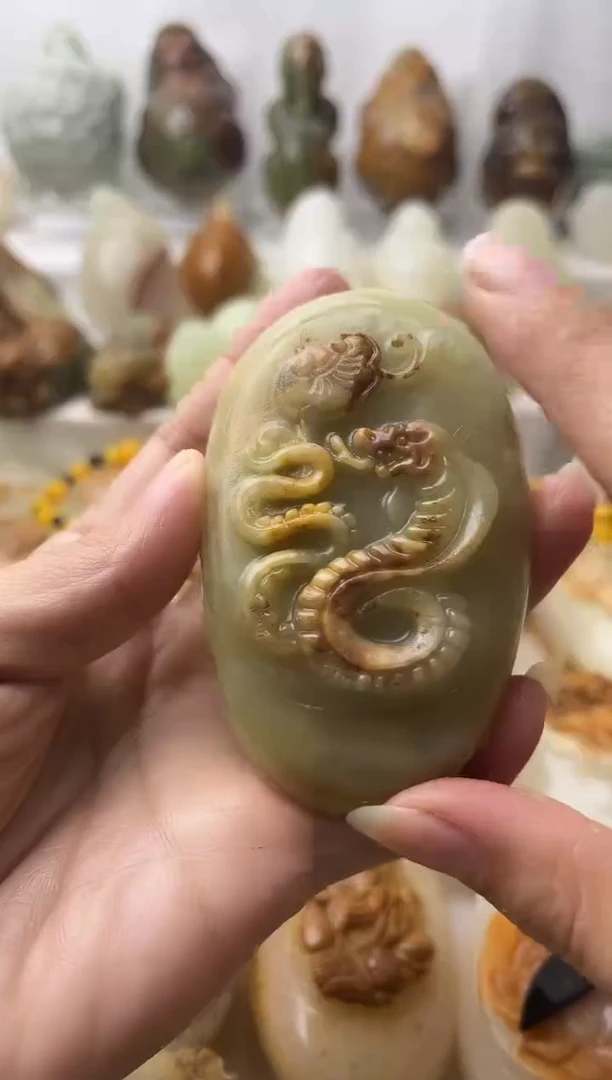 石材方解石棉纹正常不退换蛇微瑕