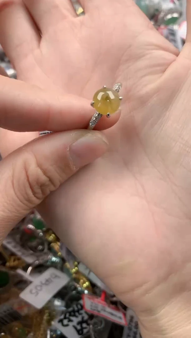 银S925镶嵌戒指翡翠4444-----10
