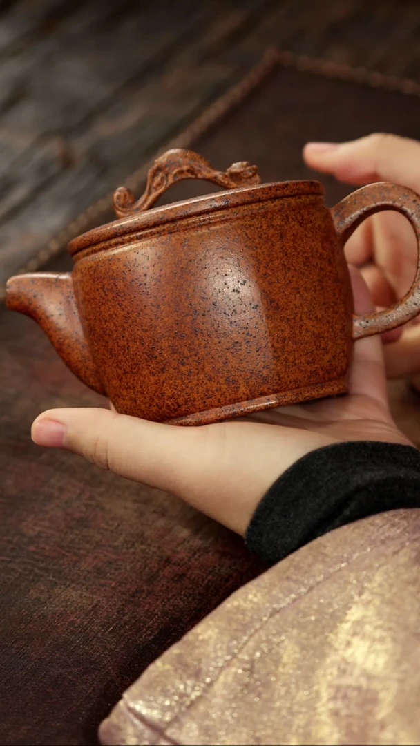 茶杯紫砂非遗茶器-八方汉瓦（半手）