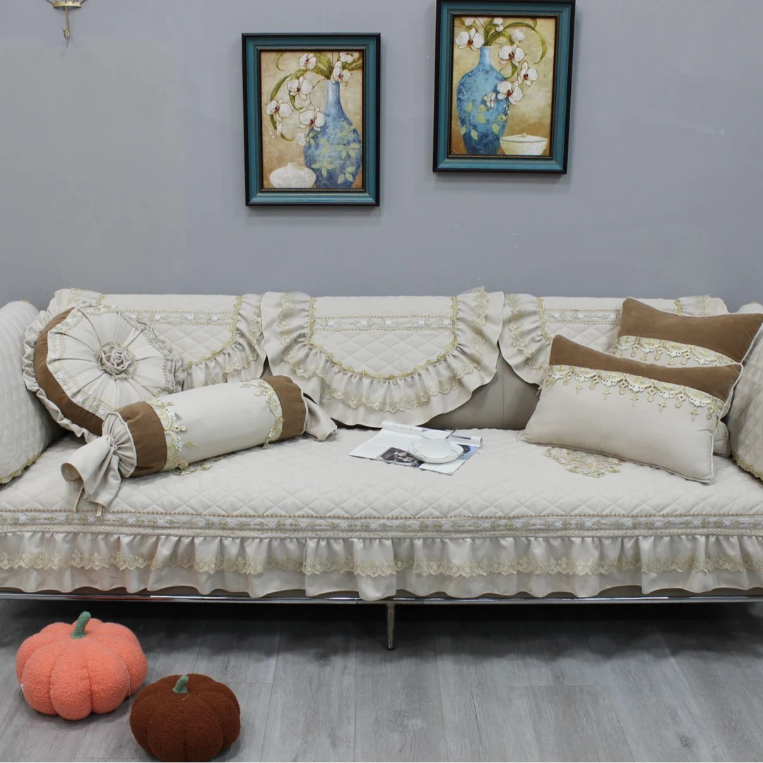 高档沙发垫家用防滑坐垫扶手巾四季通用家用沙发套罩垫欧式靠背巾