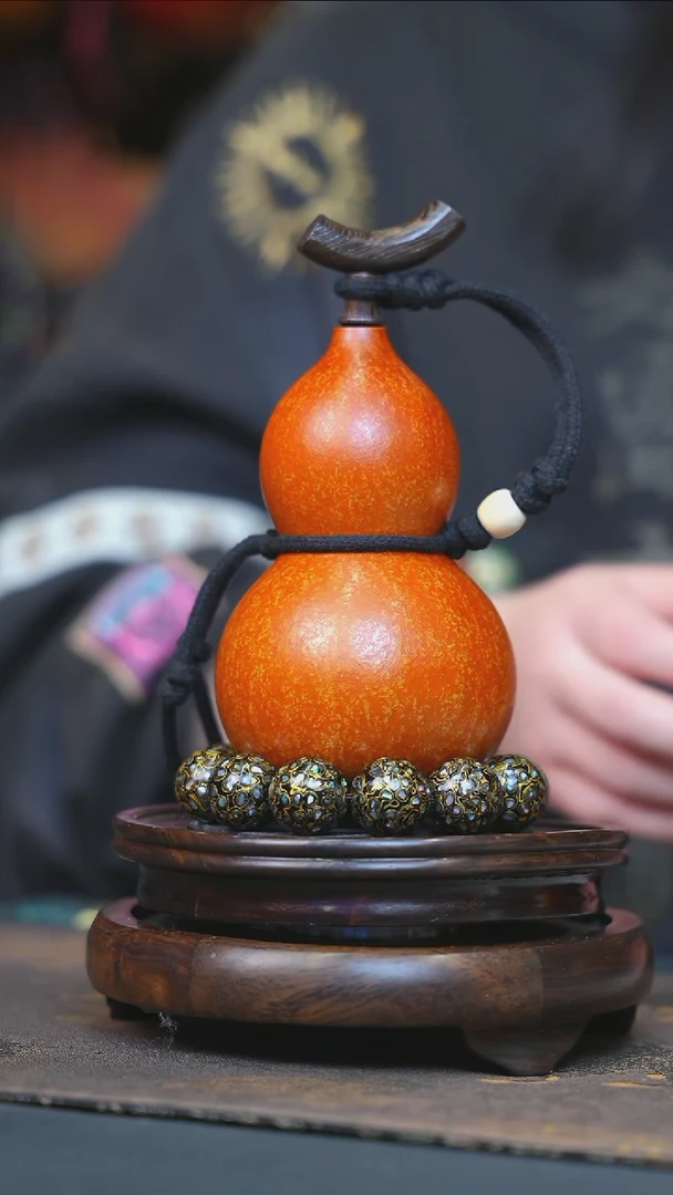 【闪购商品】YH198大漆酒葫芦不包手串及旋转底座