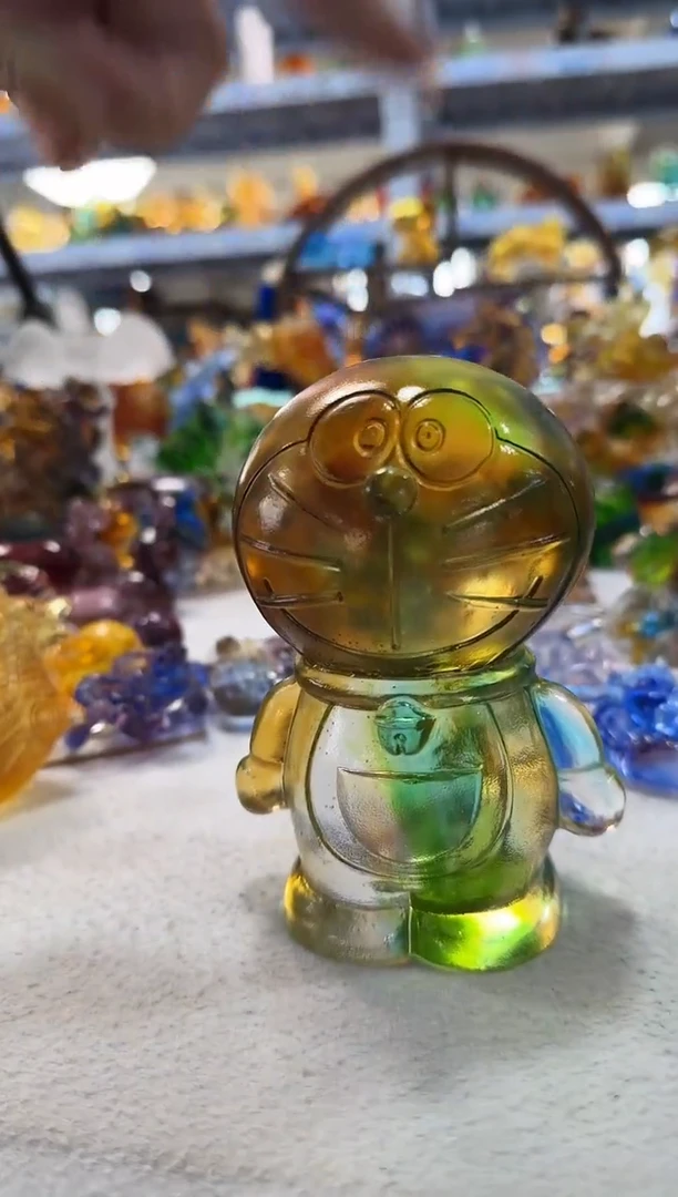 琉璃手工艺品183号哆啦微瑕·不退不换·介意勿拍