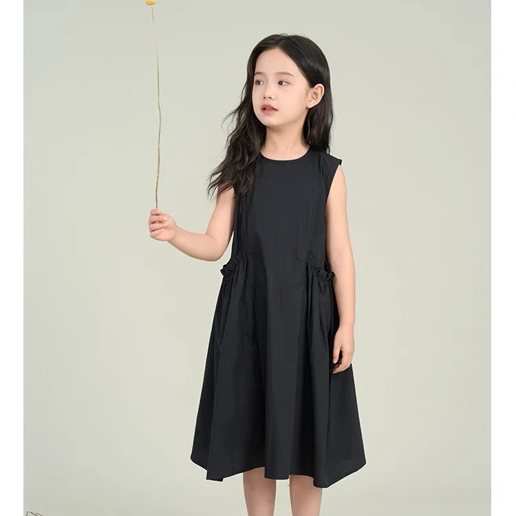 季末清货亏本出！女童轻奢小众高端无袖连衣裙夏季2025新款沙滩裙