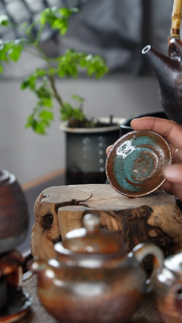 紫砂全手工小杯托