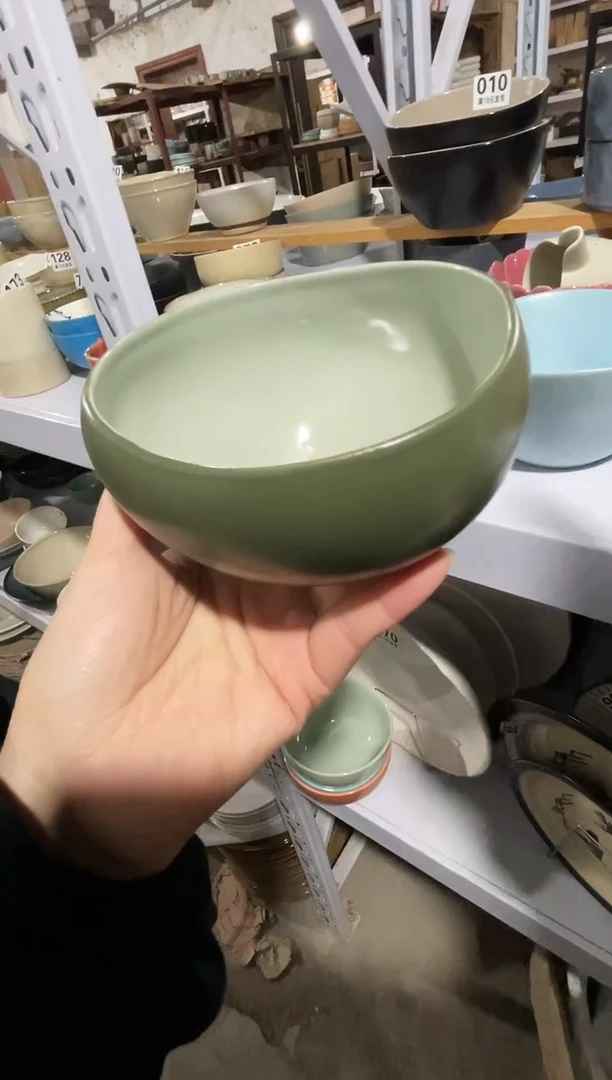 【闪购商品】碗微瑕（2件套）绿色异型小碗