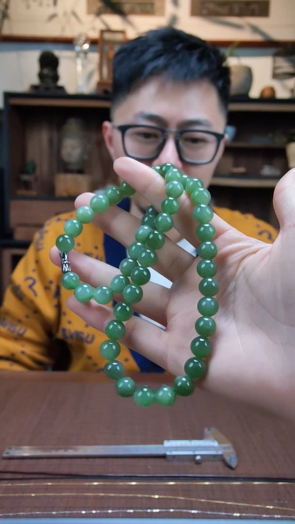 【闪购商品】和田玉项链未镶嵌碧玉项链*5QC多样性发一