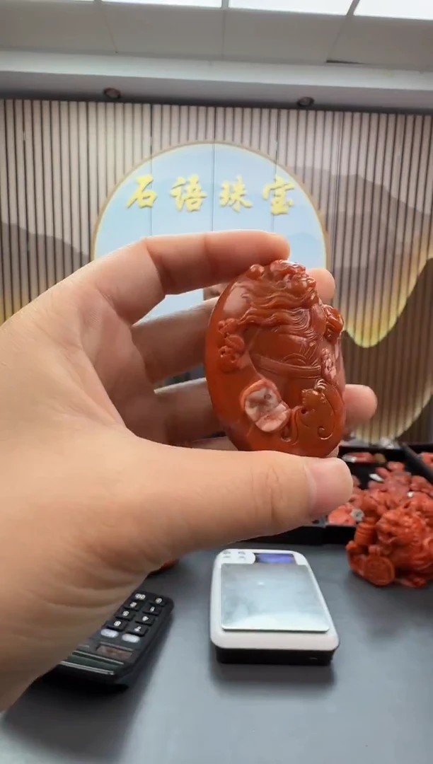 未镶嵌雕刻南红玛瑙126ZB1111产品一个