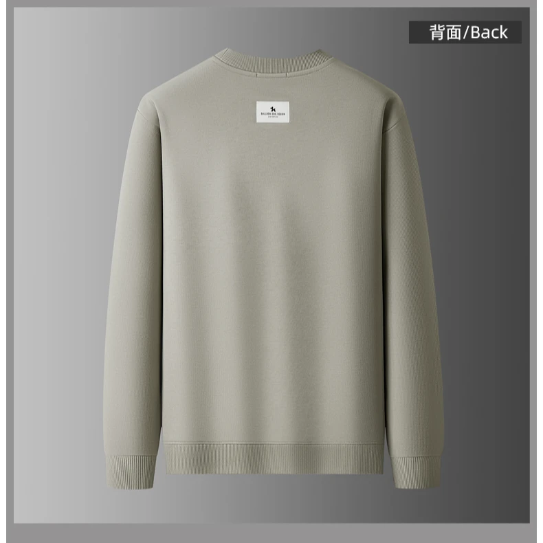 弗基马奇刺绣加厚加绒卫衣男装秋冬季北方保暖内搭青年套头上衣