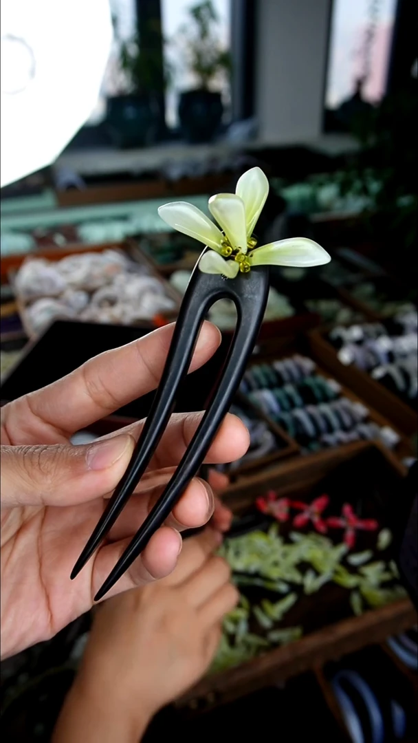 非金属木质木质0003木发簪檀木发饰